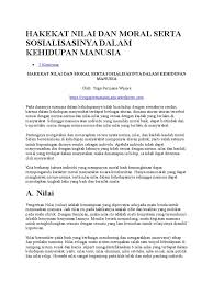 Finding that cranes were destroying his newly sown corn, a farmer what moral value can you learn from this text? Hakekat Nilai Dan Moral Serta Sosialisasinya Dalam Kehidupan