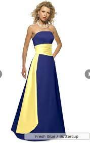 A rustic wedding featuring canary alfred angelo bridesmaids dresses. Blue And Yellow Bridesmaid Dresses Dress Yp