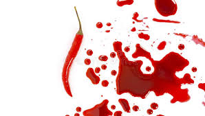 A wallpaper or background (also known as a desktop wallpaper, desktop background, desktop picture or desktop image on computers) is a digital image (photo, drawing etc.) used as a decorative background of a graphical user interface on the screen of a computer, mobile communications device or other electronic device. Bloody Red Pepper On White Background Concept Serial Killer Stock Image Image Of Grungy Copy 147550897