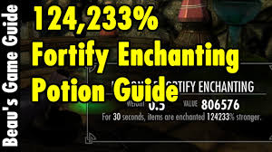 There are two different subdivisions of potions. 124 833 Fortify Enchanting Potions Guide Skyrim Special Edition Xbeau Gaming Youtube