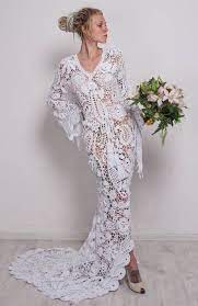 Handmade Wedding Maxi Dress Crochet White Dress Wedding Dress Etsy In 2021 Maxi Dress Wedding Crochet Wedding Dresses Irish Lace Wedding Dress