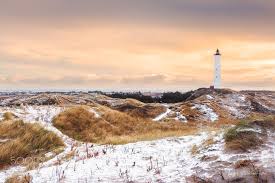 Lyngvig Fyr At Cold Winter Morning The Lyngvig Fyr Near Hvide Sande At A Cold Winter Morning In January Winter Mornings Cold Winter Winter