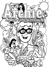 Awesome Archie Comics Hippie Coloring Page Coloring Pages Archie Comics Comics