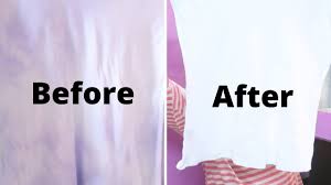 Soak your white clothes in the solution for 30 minutes, allowing the bleach to do its job and bring back the original color. How To Remove Color Strains From New White T Shirt Youtube
