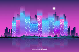 If you want to download any of the above top 10 hd neon city 2020 background s download click on the photo and long press hold. Free Vector Flat Neon City Background