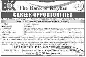 An operations manager, or operations supervisor, oversees a the average operations manager's responsibilities include: The Bank Of Khyber Bok Jobs 2020 Latest Operations Manager