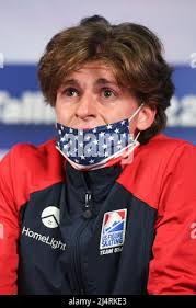 Oona BROWN & Gage BROWN (USA), at Kiss & Cry during Ice Dance Free Dance, at