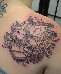 Image Result For Book And Flower Tattoos Bookish Tattoos Book Tattoo Trendy Tattoos