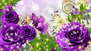 Purple Roses And Butterflies Hd Wallpaper Background Image 1920x1080 Id 745778 Wallpaper Abyss Background rose rose background purple background purple purple rose flowers roses flower high definition picture macro nature love season decoration red day yellow white bloom color green gift valentine039s spring colorful holiday ornament pink black plants blue plant flora seasonal xmas. purple roses and butterflies hd