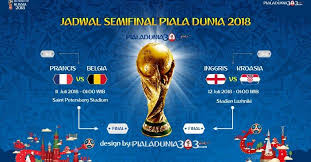 Ini Jadwal Siaran Langsung Babak Semifinal Piala Dunia 2018 Dunia Piala Dunia Prancis