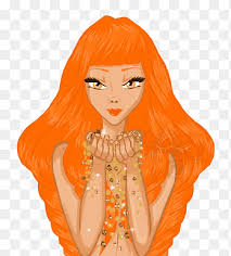 Bebek uzun sarı saçlardan ziyade kısa pembe saçlara sahiptir. Brown Hair Cartoon Barbie God Of Wealth Brown Orange Png Pngegg