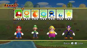 How to get wario in new super mario bros. Wario Waluigi Over Yellow Blue Toad New Super Mario Bros Wii Mods