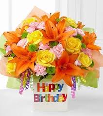The Birthday Celebration Bouquet At Jacqueline S Flowers Gifts Happy Birthday Flower Birthday Flowers Birthday Bouquet