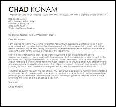 Dental Assistant Cover Letter Sample Cover Letter Templates Examples