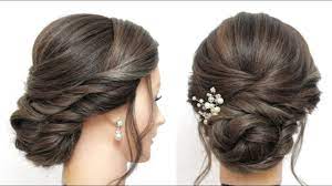 This list covers all the most gorgeous wedding updos for long hair. Wedding Updo Bridal Prom Hairstyles For Long Hair Tutorial Youtube