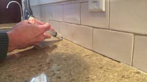 Why it is turning white is a bit of a mystery to me, but they may have used clear because the black may have stood out too much. Quartz Countertop Caulking Removal And Replacement Youtube