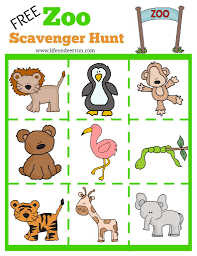 Zoo Scavenger Hunt Printable Zoo Scavenger Hunts Zoo Preschool Zoo Activities Preschool