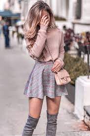 Pastel Pink Sweater Skirt And Otk Classy Winter Outfits Cute Skirt Outfits Perfect Winter Outfit