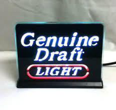 Vintage genesee beer lighted sign 3 sided retro 1960s mid century. Miller Beer Sign Lighted Bar Signs 1 Genuine Draft Light Vintage Brewery Lt2 Ebay