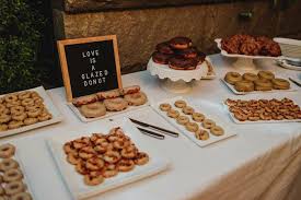 A Perfectly Chic Downtown Wedding At Brix And Mortar Junebug Weddings Downtown Wedding Wedding Donuts Wedding Dessert Table