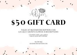 Use the code urbantastebud10 to get 10% off your order here. 50 Bloom Gift Card For Locally Grown Flowers In Sacramento Bloom