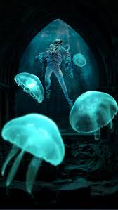 Check spelling or type a new query. Astronaut Art Background Blue Color Jellyfish Space Underwater Water Hd Mobile Wallpaper Peakpx