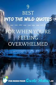 Everyone occasionally feels overwhelmed by expectations, responsibilities, and a lack of time. 9 Into The Wild Quotes For When You Re Feeling Overwhelmed Captivating Crazy Wild Quotes Good Life Quotes Inspirational Movies