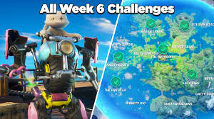 Sure, we had to dig up some gnomes last week, but most of the. Fortnite All Week 6 Challenges Guide Fortnite Chapter 2 Season 3 Youtube