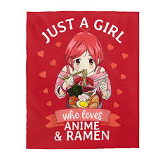 Cute Kawaii Otaku Japan Kanji Ramen Anime Otaku Manga Hentai Gift Plush  Blanket 