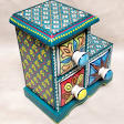 Wooden Rajasthani Ethnic Handpainted Decorative Drawer