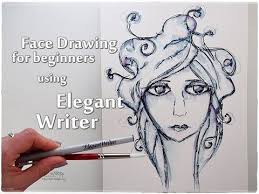 How To Draw A Face With Elegant Writer Technique For Beginners Maremi 39 S Small Art Youtube Art Journal Tutorial Small Art Art Journal Inspiration