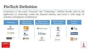 Abbreviation of financial technology (earlier in the names of various companies). Fintech Regulation Overview Co Presented