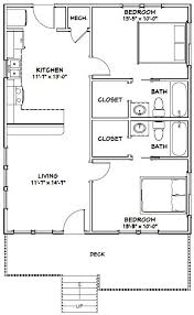 26x32 House 26x32h1a 832 Sq Ft Excellent Floor Plans Small House Floor Plans Tiny House Floor Plans Cabin Floor Plans