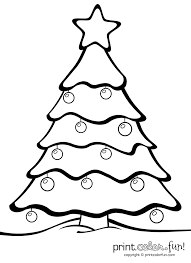Children just love the image of a christmas tree and you can view and print this coloring page for free. Christmas Tree With Ornaments Print Color Fun Free Printables Coloring Pages Christmas Tree Coloring Page Christmas Tree Pictures Christmas Tree Template
