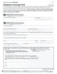 Save, download, print and share. Fillable Online Healthcare Employer Coverage Tool Pdf Healthcare Gov Healthcare Fax Email Print Pdffiller