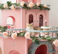 71.7'' Pink Castle Cat House - ZezeLife