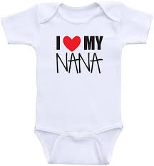 Buy Cute Baby Onesie I Love My Grandma Nana Or Mimi Baby Clothes Online In Indonesia B01f6ffj8g