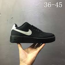 Nike Air Force 1 Boys Black Legit Cheap Nike Air Force 1 Af1 Flyknit Low Black White 820256 011 Nike Air Force Nike Running Shoes Nike