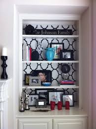 Studio Ten 25 Blog Archive Before After Bookshelf Home Decor Home Diy Wallpaper Shelves