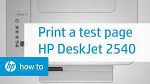 The 'paper jam' error is displayed especially when 123.hp.com/deskjet1516 printer stops printing feeding pages. Printing A Test Page Hp Deskjet 2540 All In One Printer Hp Youtube