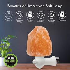 Fab Glass And Mirror Himalayan Salt 3 In Pink Lamp Natural Shape Night Light Lamp With Ul Approved Wall Plug Sl 3pwl Na The Home Depot