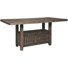 Kitchen trash cans & recycling bins. Bowery Hill Storage Counter Height Dining Table In Rustic Brown Walmart Com Walmart Com