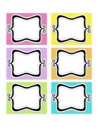 Free Blank Classroom Job Cards In Bright Polka Dot