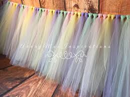 Tulle Table Skirt Tutu Table Skirt Unicorn Tutu Table Etsy In 2020 Tulle Table Table Skirt Tutu Table