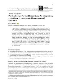 Pdf Psychotherapy For The 21st Century An Integrative
