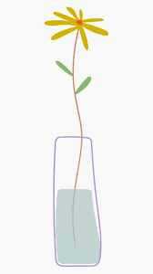 Download Premium Png Of Yellow Doodle Flower In Vase On Transparent 2028253 In 2020 Flower Doodles Diy Vase Wildflower Drawing