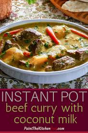 Instant Pot Beef Curry With Coconut Milk Video Beef Curry Recipe Beef Curry Instant Pot Beef