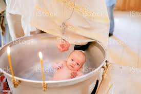 Baptism Of Newborn Child In The Orthodox Church Baby Christening Stock Photo Download Image Now Istock