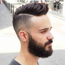 Hairstyle For Men Brown Hair Black Beard Grey Shirt Haircuts For Men Cool Hairstyles For Men Hipster Haircuts For Men