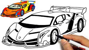 Lamborghini coloring pages only coloring pages cars coloring pages race car coloring pages printable coloring pages. Draw A Sports Car Lamborghini Veneno Easy Simple Drawing And Coloring Pages Tim Tim Tv Youtube
